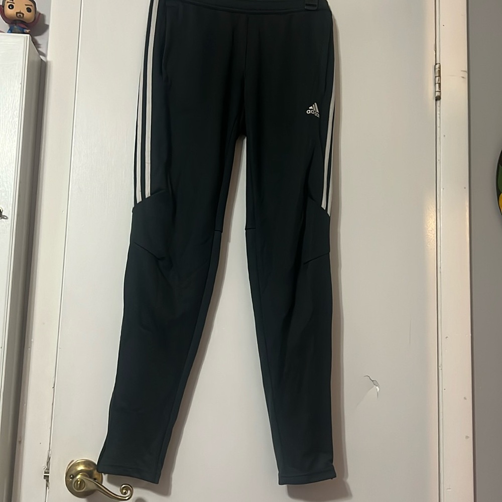 Gray adidas soccer training pants